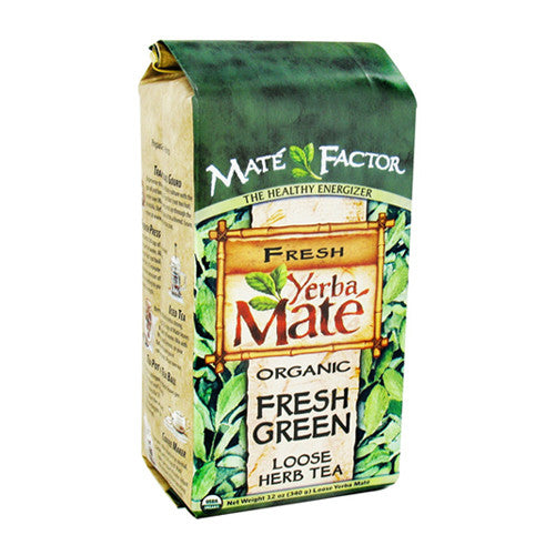 Mate Factor Organic Yerba Mate Loose Herb Tea, Fresh Green - 12 Oz